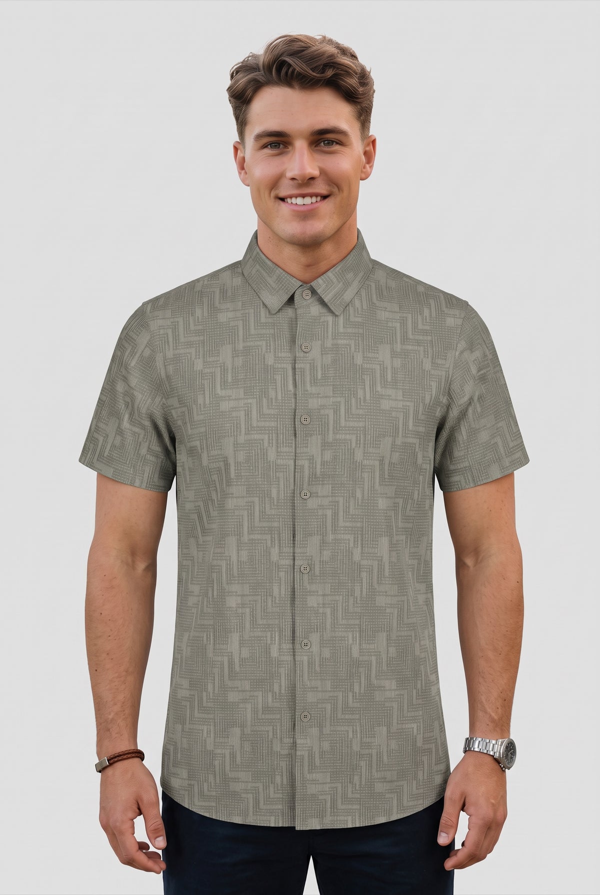 Short-sleeve Knit Shirt