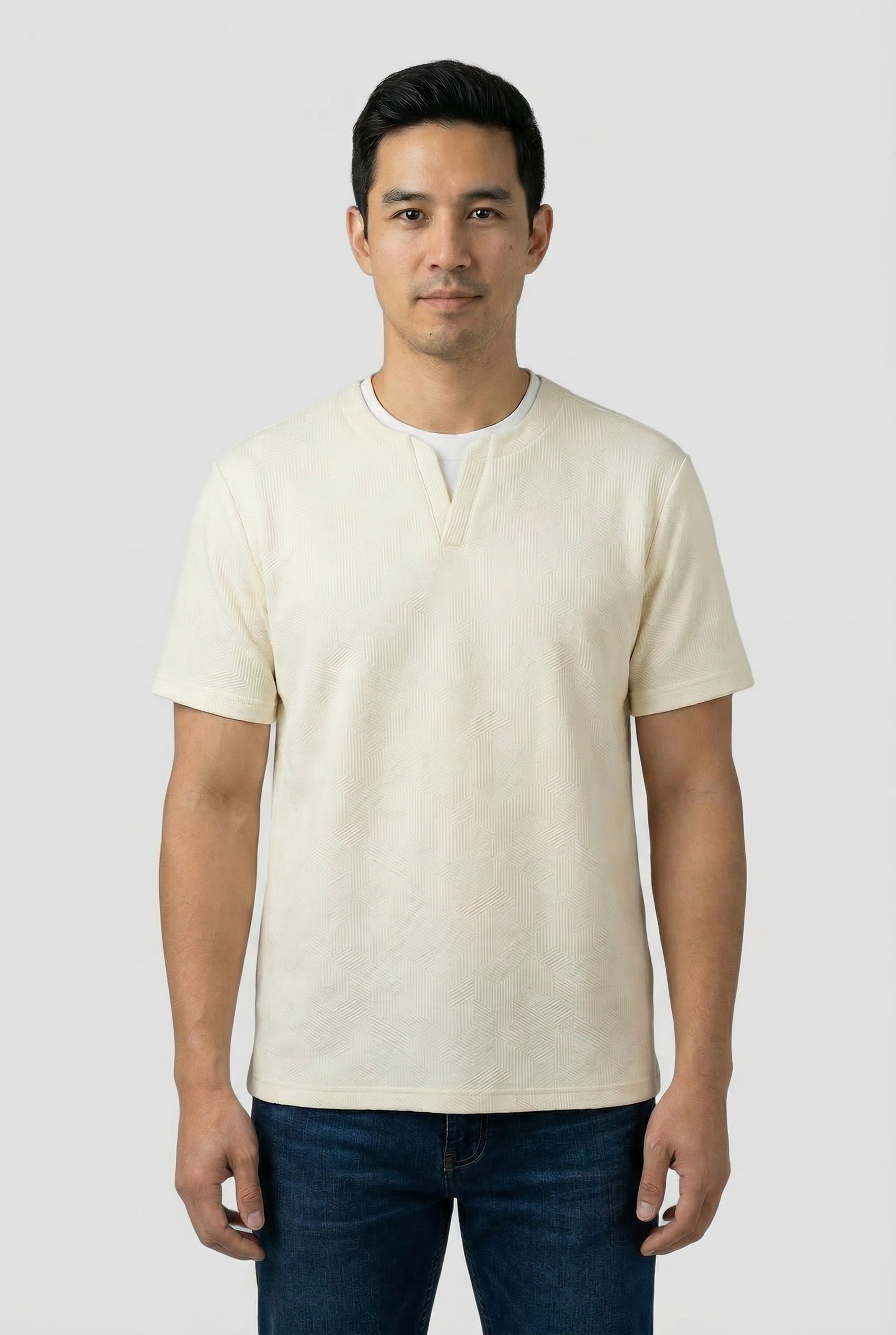 Classic V-Neck T-Shirt (HTABJ2F022H)